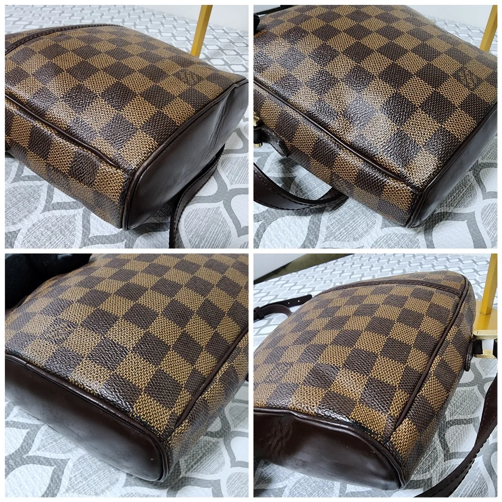 Louis Vuitton Damier Ebene Ipanema PM Crossbody Bag Brown
